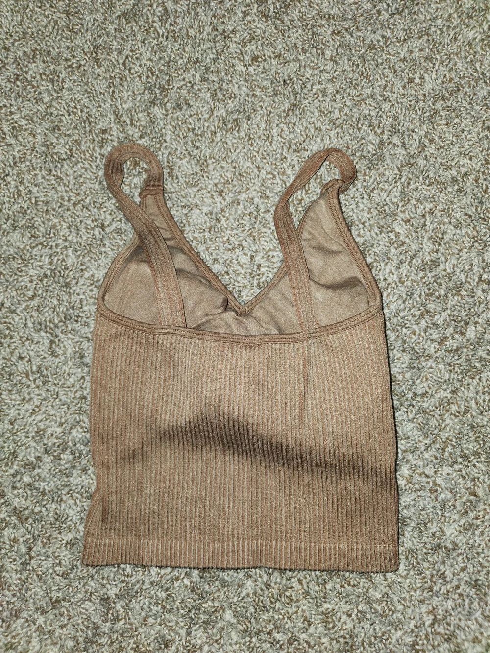 Bralette Cropped Ribbed Size Small - Picture 4 of 6